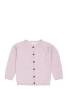 Merino Knitted Cardigan Tops Knitwear Cardigans Purple Copenhagen Colo...