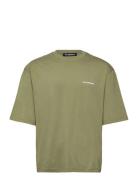 Over D Tee Tops T-shirts Short-sleeved Khaki Green HAN Kjøbenhavn