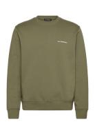 Regular Crewneck Tops Sweat-shirts & Hoodies Sweat-shirts Khaki Green ...