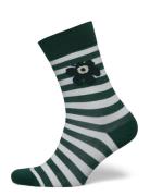 Kasvaa Tasaraita Unikko Lingerie Socks Regular Socks Green Marimekko