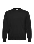 Ls 100% Merino Crew 14Gg Tops Knitwear Round Necks Black Calvin Klein