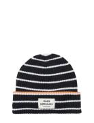 Yota Anju Stripe Beanie Accessories Headwear Beanies Black Mads Nørgaa...