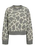 Nugrif Pullover Tops Knitwear Jumpers Grey Nümph