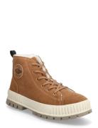 Pallashock Zip Warm Korkeavartiset Tennarit Brown Palladium