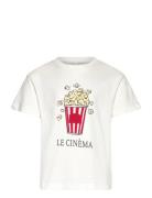 Vmclara Francis Ss Top Jrs Ga Girl Tops T-shirts Short-sleeved Cream V...