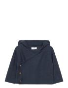 Knit Hood Cardigan Tops Knitwear Cardigans Navy Mango