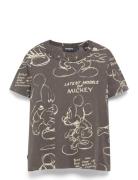 Mickey Sketch Tops T-shirts & Tops Short-sleeved Black Desigual