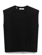 Slflulu Sl Knit Vest Vests Knitted Vests Black Selected