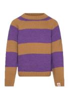Stripes Beife Boxfish Sweater Tops Knitwear Pullovers Purple THE ANIMA...