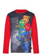 Lwtaffy 620 - T-Shirt L/S Tops T-shirts Long-sleeved T-shirts Red LEGO...