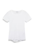 Lr-Any Tops T-shirts & Tops Short-sleeved White Levete Room