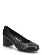 D New Annya Mid A Shoes Heels Pumps Classic Black GEOX