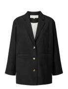 Luis Blazer - Wool Blazers Single Breasted Blazers Black STUDIO FEDER