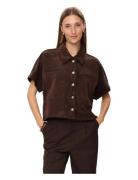 Nuthea Shirt Tops Shirts Short-sleeved Brown Nümph