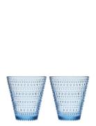 Kastehelmi Tumbler 30Cl Aqua 2Pcs Home Tableware Glass Drinking Glass ...