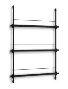 Box Set, Magazine Shelving Ms.115.1, Oak Shelves, Stainless Steel Legs...