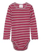 Tnsbrie L_S Rib Body Pitkähihainen Body Pink The New