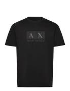 T-Shirt Tops T-shirts Short-sleeved Black Armani Exchange