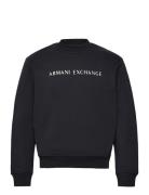 Sweatshirt Tops Sweat-shirts & Hoodies Sweat-shirts Black Armani Excha...