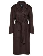 Onlbine Life Faux Suede Trenchcoat Otw Trenssi Takki Brown ONLY