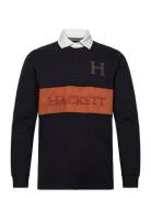 Heritage Rally Hkt Tops T-shirts Long-sleeved Navy Hackett London