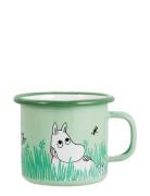 Moomin Enamel Mug 25Cl Home Tableware Cups & Mugs Coffee Cups Green Mu...