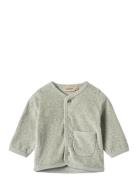 Sweat Cardigan Toto Tops Knitwear Cardigans Grey Wheat