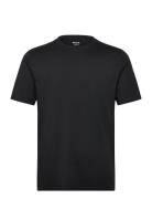 Classic Fit Knit T Shirt Tops T-shirts Short-sleeved Black Hollister