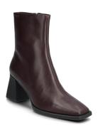 Hedda Shoes Boots Ankle Boots Ankle Boots With Heel Burgundy VAGABOND