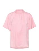 Naileensz Top Tops Blouses Short-sleeved Pink Saint Tropez