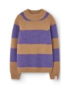 Stripes Beife Boxfish Sweater Tops Knitwear Pullovers Purple THE ANIMA...