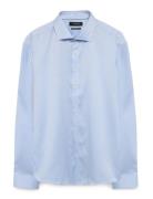 Technical :Cut Away Collar, Tailor Tops Shirts Business Blue Lindbergh...