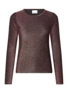 Tess L/S Blouse Tops T-shirts & Tops Long-sleeved Brown Noella