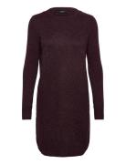 Vmmdoffy Ls O-Neck Dress Ga Noos Lyhyt Mekko Burgundy Vero Moda Matern...