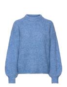 Patrisia New Knit Pullover Tops Knitwear Jumpers Blue A-View