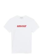 Montherlant Amour / Gots Tops T-shirts & Tops Short-sleeved White Mais...