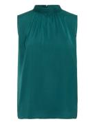 Aileensz Top Tops Blouses Sleeveless Green Saint Tropez