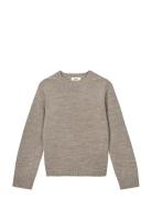 Wool Karoline Sweater Tops Knitwear Jumpers Beige Mads Nørgaard