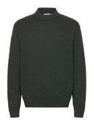 Slhphilip Ls Knit Relaxed Crew Neck Tops Knitwear Round Necks Green Se...