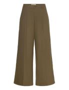 Wbsoul Straight Pant Bottoms Trousers Wide Leg Khaki Green Woodbird