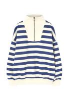Stripes Navy Blowfly Sweatshirt Tops Sweat-shirts & Hoodies Sweat-shir...