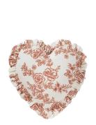 Whimsical Rose Heart Cushion Home Textiles Cushions & Blankets Cushion...