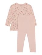 Pyjamas W. Aop Pyjamasetti Pyjama Pink CeLaVi