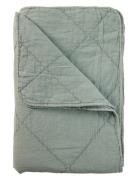 Cotton Throw Home Textiles Cushions & Blankets Blankets & Throws Green...