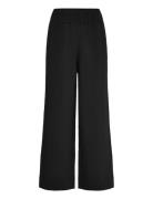 Slfpatricia Mw Wide Pant B Bottoms Trousers Wide Leg Black Selected