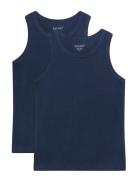 Undershirt 2-Pack Night & Underwear Underwear Tops Navy CeLaVi