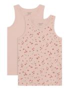 Undershirt 2-Pack Night & Underwear Underwear Tops Pink CeLaVi