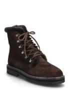 Boots - Flat - With Laces Shoes Boots Winter Boots Brown ANGULUS