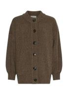 Mschlissi Knit Jacket Tops Knitwear Cardigans Brown MSCH Copenhagen