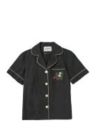 Fiona Shirt Tops Shirts Short-sleeved Black Helmstedt